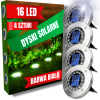 Lampy solarne 16 led oczka ogrodowe wbijane 4 sztuki